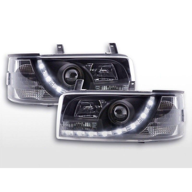 Phares Daylight LED feux de jour VW Bus T4 90-96 noir, Eclairage Volkswagen