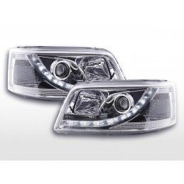 Phares Daylight LED feux de jour VW Bus T5 03-09 chrome, T5