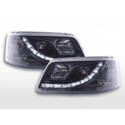 Phares Daylight LED feux de jour VW Bus T5 03-09 noir, T5