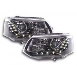 Phares Daylight LED feux de jour VW Bus T5 à partir de 2010 noir, Nouveaux produits fk