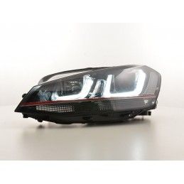Phares Daylight LED feux de jour VW Golf 7 à partir de 2012 noir / rouge, Eclairage Volkswagen
