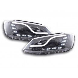 Phares Daylight LED feux de jour VW Jetta 6 11- noir, Eclairage Volkswagen