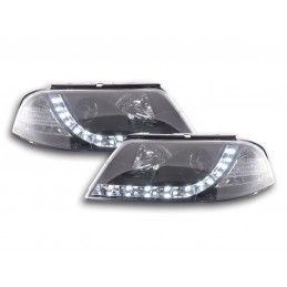 Phare Daylight LED look DRL VW Passat type 3BG 00-05 noir pour conduite à droite, Eclairage Volkswagen