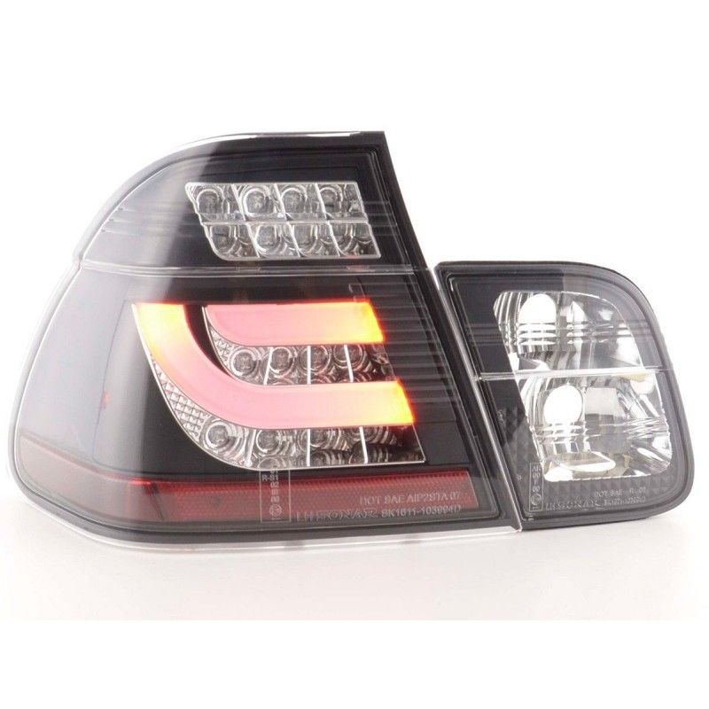 Kit feux arrières LED BMW Série 3 E46 Limo 02-05 noir, Eclairage Bmw