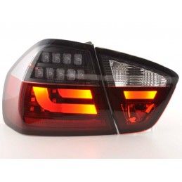 Kit feux arrière LED BMW Série 3 E90 Limo 05-08 rouge / noir, Eclairage Bmw