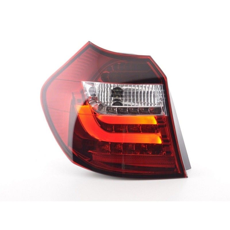 Jeu de feux arrière à LED BMW Série 1 E87 / E81 3/5 portes. 07-11 clair / rouge, Serie 1 E81/E87