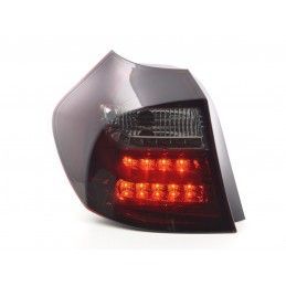 Jeu de feux arrière à LED BMW Série 1 E87 / E81 3/5 portes. 04-07 rouge / noir, Nouveaux produits fk