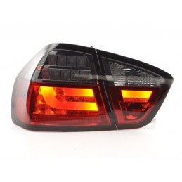 Kit feux arrière LED BMW Série 3 E90 Limo 05-08 rouge / noir, Eclairage Bmw
