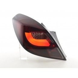 Jeu de feux arrière à LED Opel Corsa D 3 portes. 06-10 rouge / noir, Nouveaux produits fk