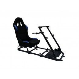 Siège de jeu FK Simulateur de course de siège de jeu eGaming Seats Monaco noir / bleu, Nouveaux produits fk