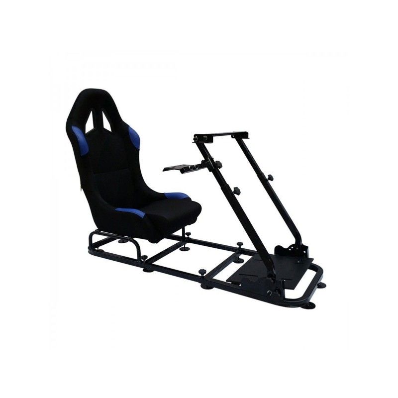 Siège de jeu FK Simulateur de course de siège de jeu eGaming Seats Monaco noir / bleu, Sièges de Simulation