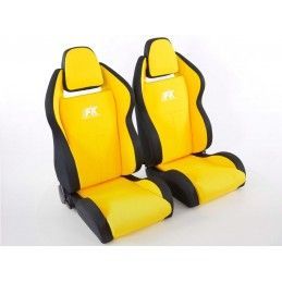 Sièges sport FK Sièges auto demi-coque Set Race 5 au look sport automobile, Nouveaux produits fk