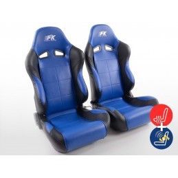 Sièges sport FK Sièges auto demi-coque Set Comfort avec siège chauffant + fonction massage, Sièges