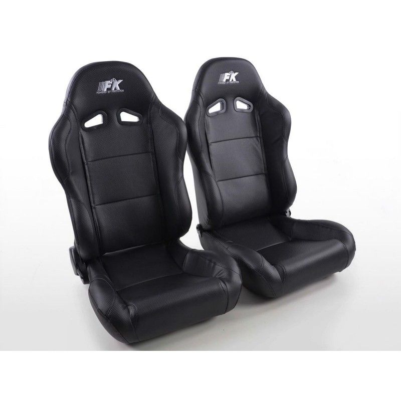 Sièges sport FK Sièges demi-baquets automatiques Set Racing au look sport automobile, Sièges