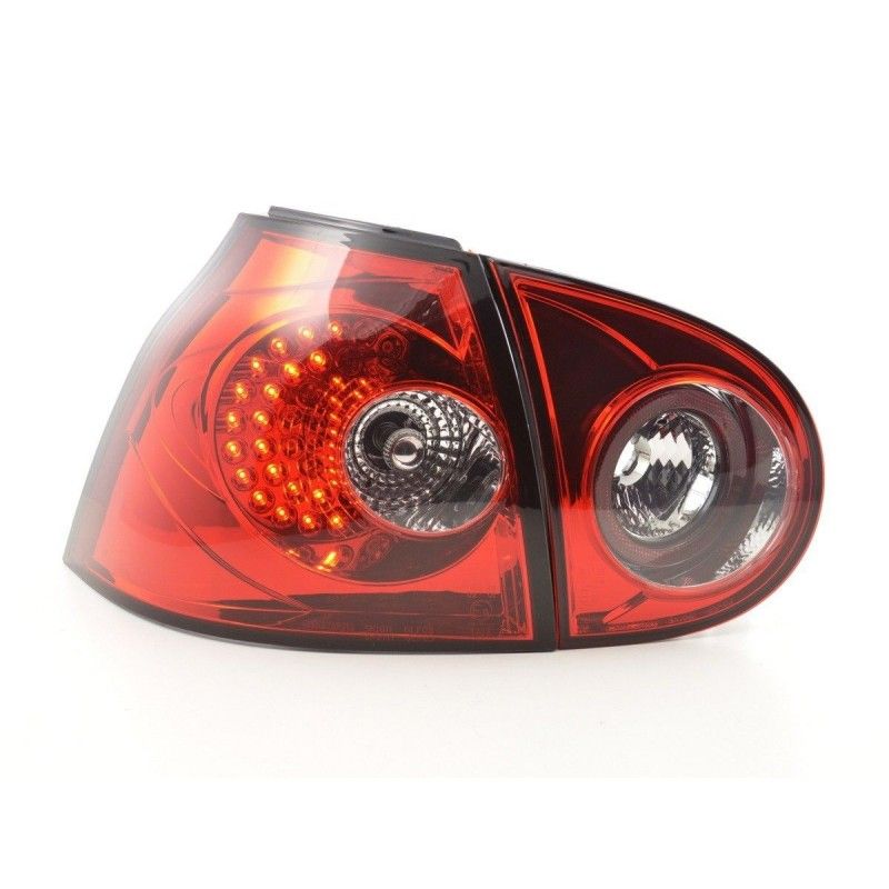 Kit feux arrières LED VW Golf 5 type 1K 2003-2008 rouge pour conduite à droite, Eclairage Volkswagen