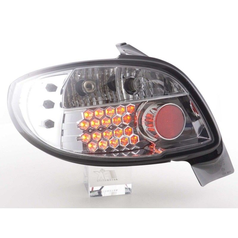 Kit feux arrières à LED Peugeot 206 3/5 porte. sans cabriolet 98-05 chromé, Eclairage Peugeot