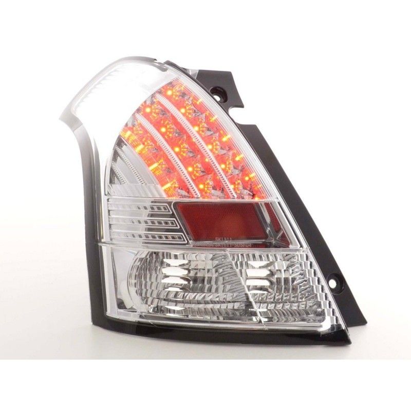 Kit feux arrières LED Suzuki Swift 04-10 chrome, Mk2 (2004-2010)