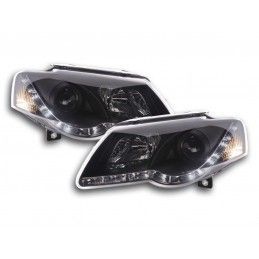 Phare Daylight LED DRL look VW Passat type 3C 05- noir, Volkswagen