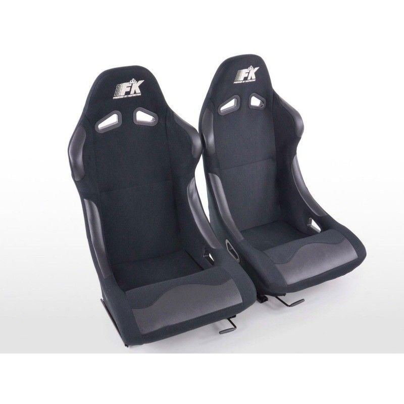 Sièges sport FK Sièges baquets complets pour voiture Set Basic au look sport automobile, Sièges