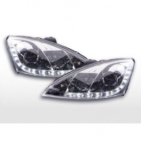 Phare Daylight LED feux de jour Ford Focus 1 C170 chrome, Eclairage Ford