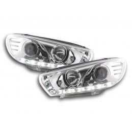 Phares Daylight LED feux de jour VW Scirocco 3 type 13 chrome, Eclairage Volkswagen