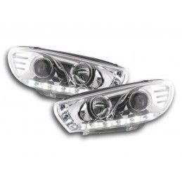 Phares Daylight LED feux de jour VW Scirocco 3 type 13 chrome, Volkswagen