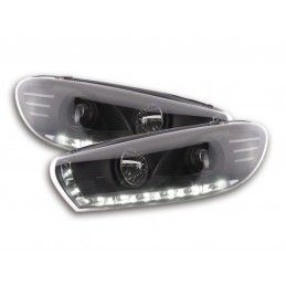 Phare Daylight LED feux de jour VW Scirocco 3 Type 13 noir, Eclairage Volkswagen