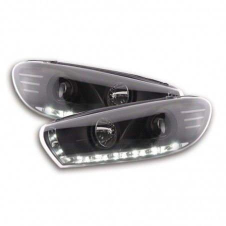 Phare Daylight LED feux de jour VW Scirocco 3 Type 13 noir, Eclairage Volkswagen