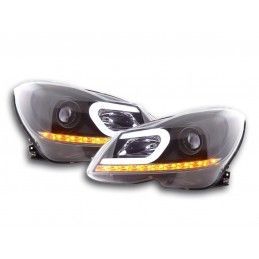 Phare Daylight LED DRL look Mercedes Classe C W204 11-14 noir, Nouveaux produits fk