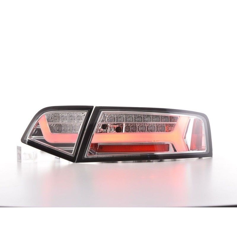 Kit feux arrières LED Lightbar Audi A6 4F Limo 08-11 chrome, A6 4F C6 04-10