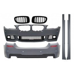 Complete Body Kit with Double Outlet Diffuser and Central Grilles Kidney Grilles suitable for BMW 5 Series F10 (2011-2017) M-Tec