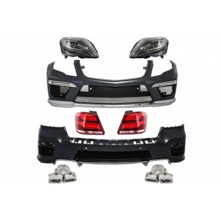 Complete Conversion Retrofit Body Kit suitable for Mercedes GLK X204 (2013-2015) Facelift Design with LED DRL Headlights and LED