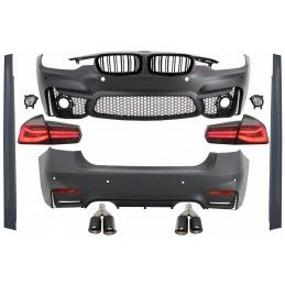 Body Kit suitable for BMW 3 series F30 (2011-2019) with LED Taillights Dynamic Sequential Turning Light and Exhaust Muffler Tips