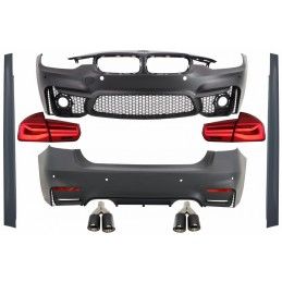 Body Kit suitable for BMW 3 Series F30 (2011-2019) with LED Taillights Dynamic Sequential Turning Light and Dual Twin Exhaust Mu