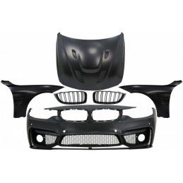 Front Bumper with Grilles and Front Fenders & Hood Bonnet suitable for BMW 4 Series F32 Coupe F33 Convertible F36 Gran Coupe (20