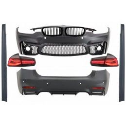 Body Kit suitable for BMW 3 Series F30 (2011-2019) with LED Taillights Dynamic Sequential Turning Light EVO II M3 CS Design and 