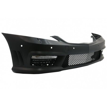 Body Kit suitable for MERCEDES Benz W221 2005-2011 A-Design with Central Grille Piano Black and Exhaust Muffler Tips Black Editi