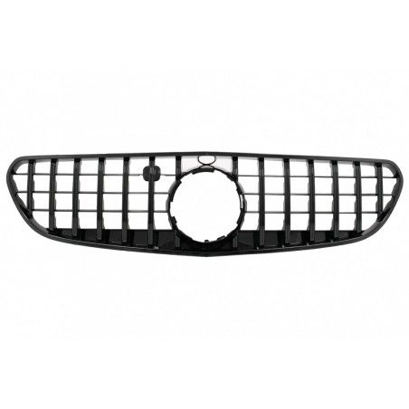 Rear Bumper Air Diffuser with Black Muffler Tips suitable for Mercedes S-Class C217 Coupe (2018-2020) and Central Grille S63 Fac