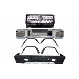 Complete Conversion Body Kit suitable for MERCEDES G-Class W463 (1989-2017) G63 G65 with Front Grille Piano Black / Chrome Strip