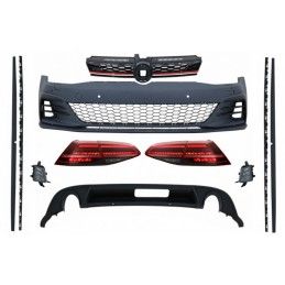 Body Kit suitable for VW Golf 7.5 VII Facelift (2017-up) GTI Design with LED Taillights Dynamic Sequential Turning Lights Dark C