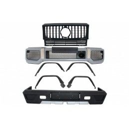 Complete Conversion Body Kit suitable for Mercedes G-Class W463 (1989-2017) G63 G65 Design with Front Grille Panamericana All Bl