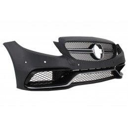 Front Bumper suitable for Mercedes C-Class C205 A205 Coupe Cabriolet (2014-2019) with Rear Bumper Valance Diffuser and Trunk Boo