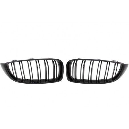 Front Bumper with Grilles Piano Black and Front Fenders suitable for BMW 4 Series F32 Coupe F33 Convertible F36 Gran Coupe (2013