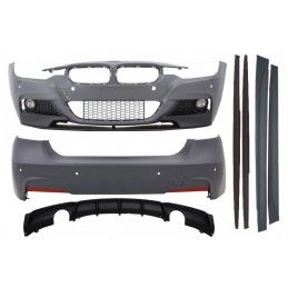 Complete Body Kit suitable for BMW 3 Series F30 (2011-2014) & F30 LCI Facelift (2015-up) M-Performance Design Double Outlet Sing