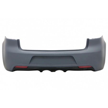 Rear Bumper with Exhaust System suitable for VW Golf VI (2008-2013) R20 Design Taillights Full LED Cherry Red (LHD and RHD) and 