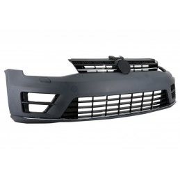 Front Bumper with Headlights 3D DRL Silver LED FLOWING Dynamic Sequential Turning Lights suitable for VW Golf VII 7 (2013-2017) 