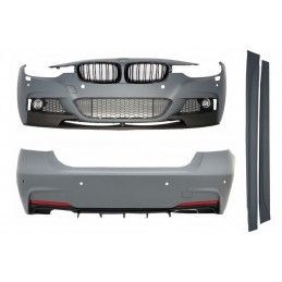 Complete Body Kit with Kidney Grilles suitable for BMW 3 Series F30 (2011-2019) M-Performance Design With Double Version Air Dif