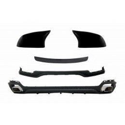 Body Kit Front Bumper Lip with Air Diffuser and Mirror Covers suitable for BMW X5 F15 (2014-2018) Aero Package M Performance Des