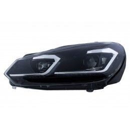 LED Headlights and Taillights suitable for VW Golf 6 VI (2008-2013) With Facelift G7.5 Look Silver Flowing Dynamic Sequential Tu