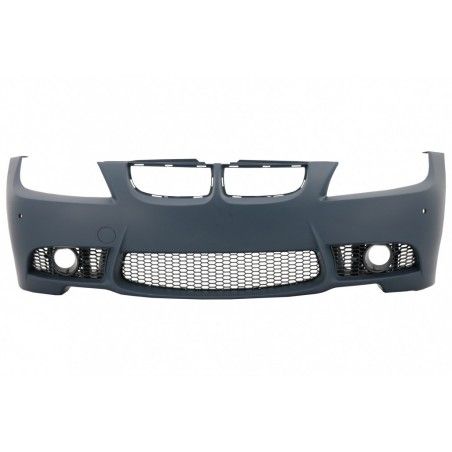 Front Bumper with Fog Light Projectors and Headlights Black suitable for BMW 3 series E90 E91 Pre-LCI (2005-2008) Sedan Touring 